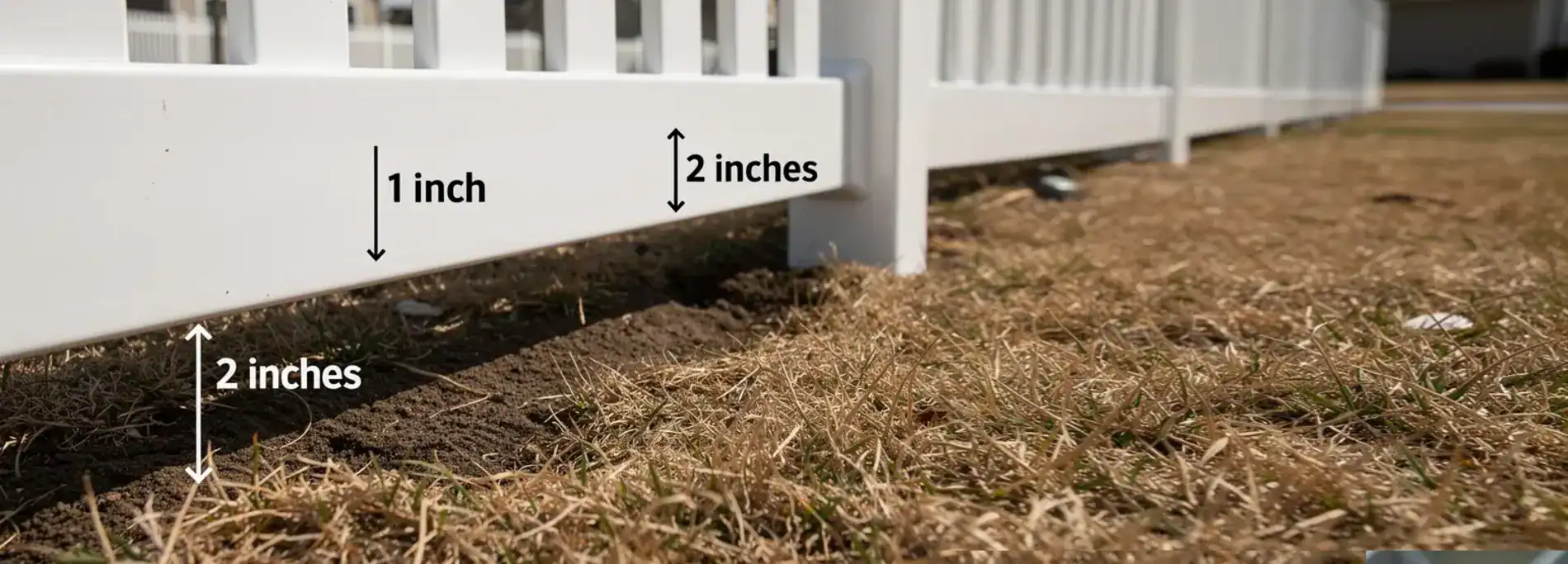 How To Fill the Gap Under Vinyl Fence